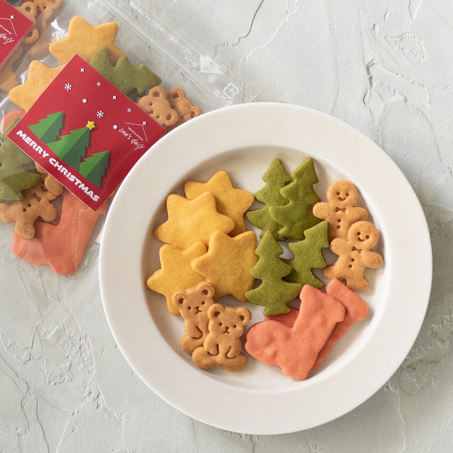 米粉のクリスマスクッキー