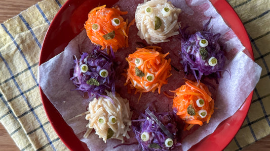 愛犬といっしょに楽しむハロウィンレシピ｜レンジで簡単！おばけしゅうまい